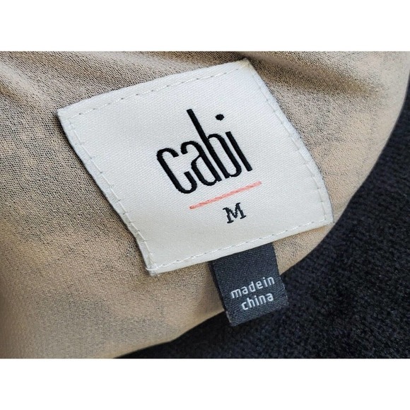 CAbi Womens Black Monaco Lace Floral 100% Polyester Sleeveless Cami Top Blouse M - Picture 9 of 11